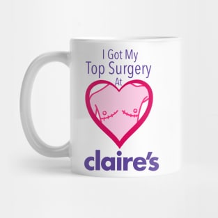 I got my top surgery at Claire’s Mug